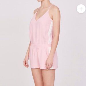 Amanda Uprichard‎ Track Romper in Tulip Pink sz S